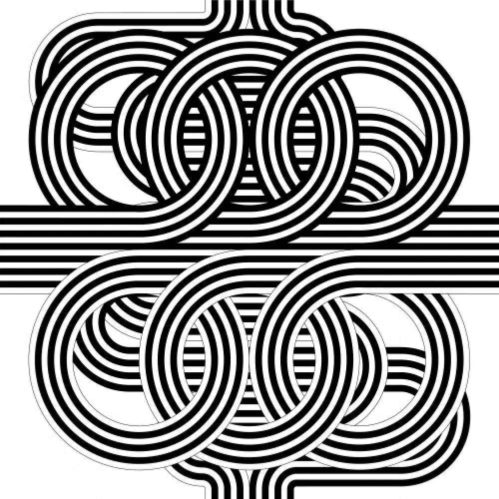 Lithografie Le Parc - Larga marcha, 4 bifurcaciones, 11