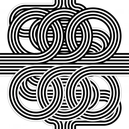 Lithografie Le Parc - Larga marcha, 4 bifurcaciones, 11