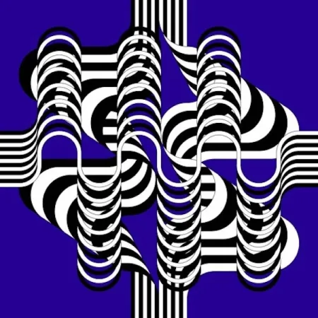 Lithografie Le Parc - Larga marcha, 4 bifurcaciones  