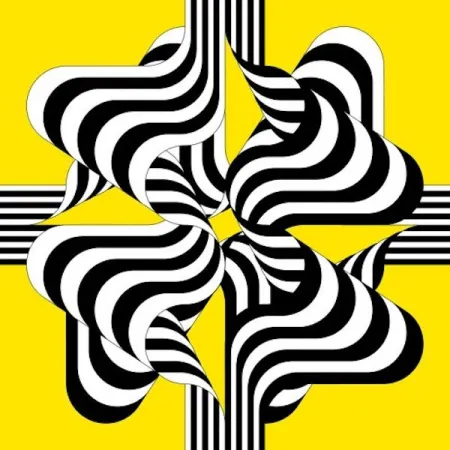 Lithografie Le Parc - Larga marcha, 4 bifurcaciones 