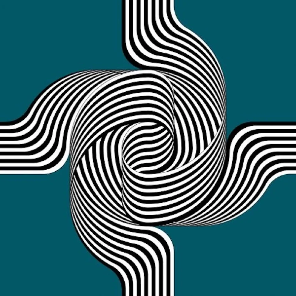 Lithografie Le Parc - Larga marcha, 4 bifurcaciones  