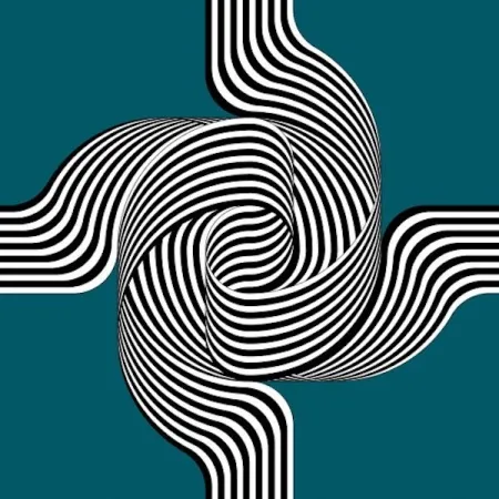 Lithografie Le Parc - Larga marcha, 4 bifurcaciones  