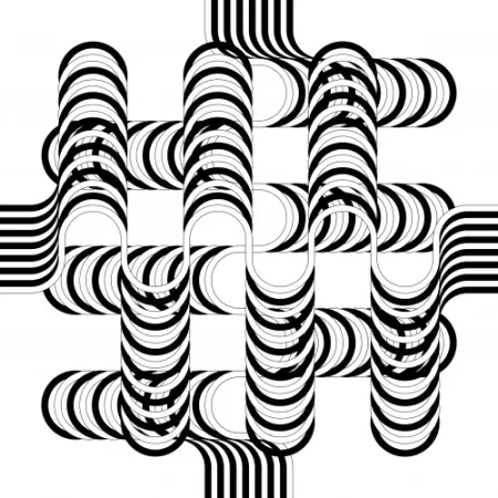 Lithografie Le Parc - Larga marcha, 4 bifurcaciones, 12