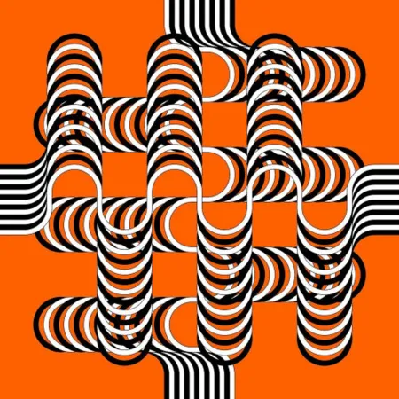 Lithografie Le Parc - Larga marcha, 4 bifurcaciones, 12