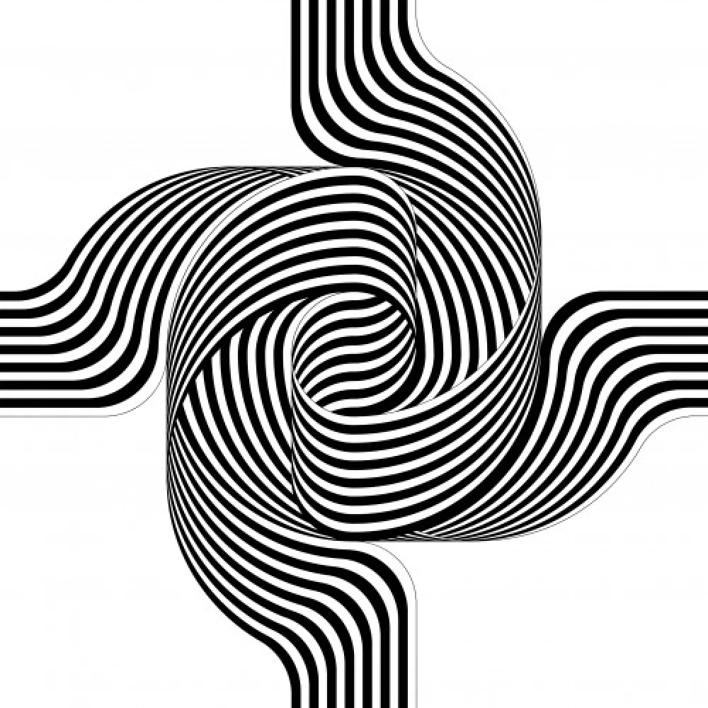 Lithografie Le Parc - Larga marcha, 4 bifurcaciones, 6