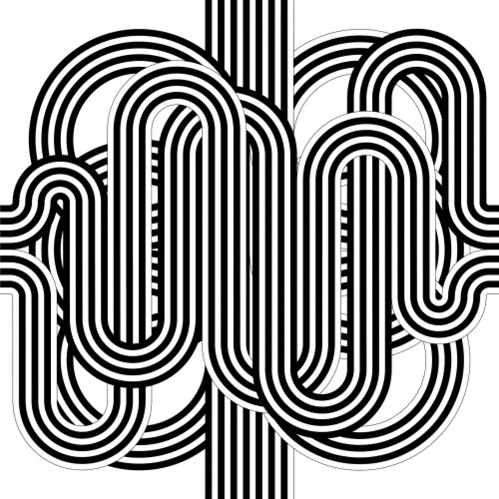 Lithografie Le Parc - Larga marcha, 4 bifurcaciones, 8