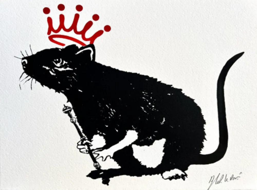 Zeefdruk Le Rat - The king