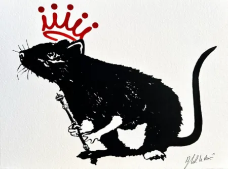 Zeefdruk Le Rat - The king