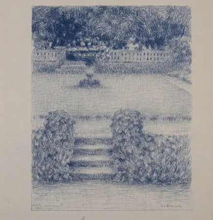 Lithografie Le Sidaner - Le Perron