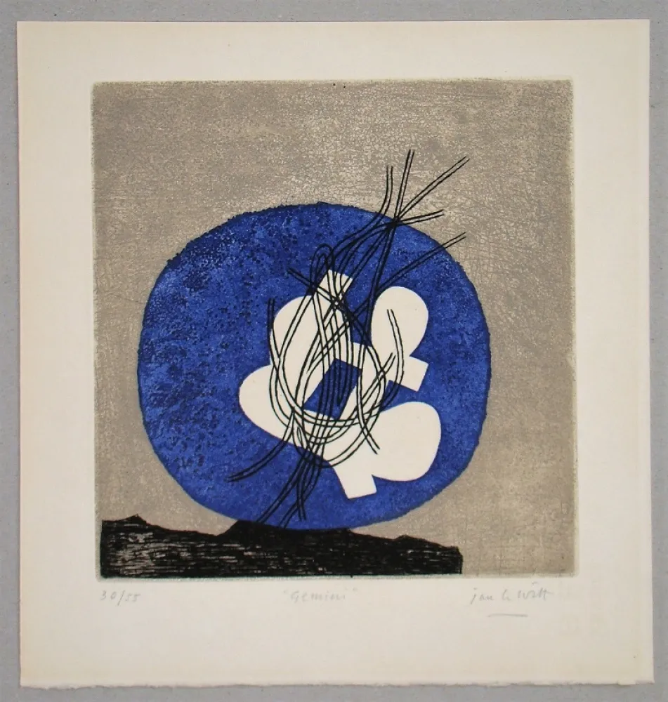 Ets En Aquatint Le Witt - Gemini