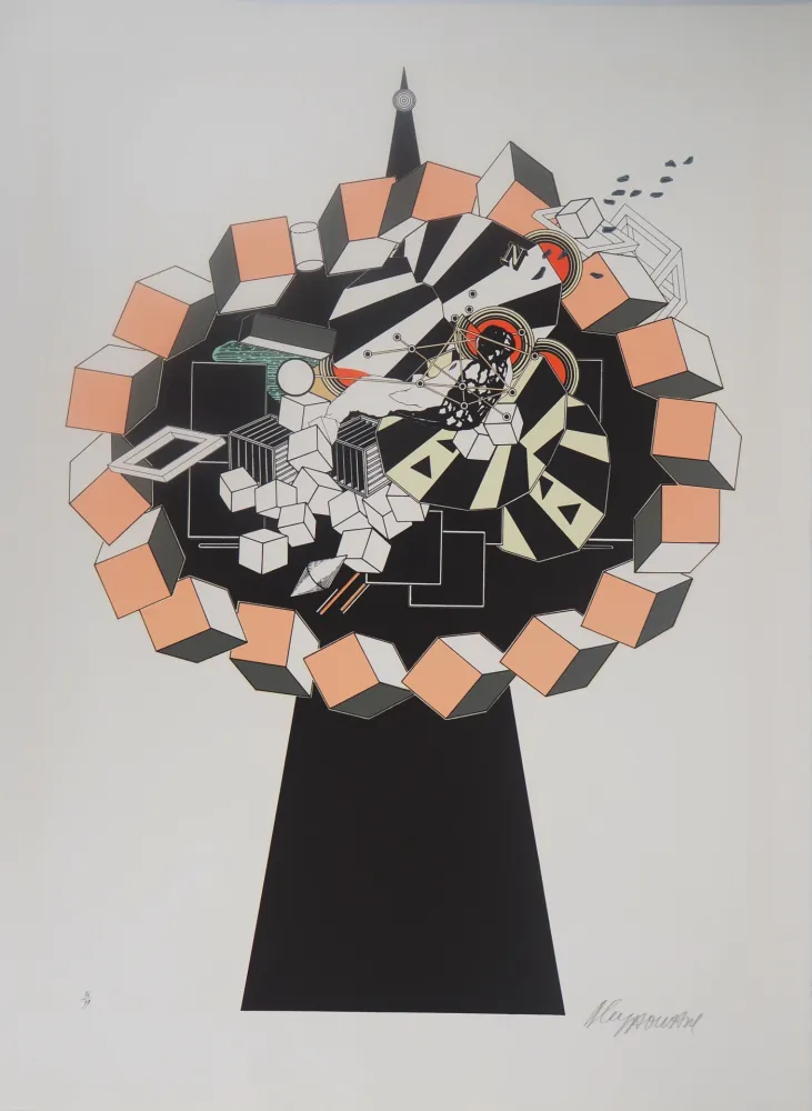 Lithografie Le Yaouanc - Korkozégone