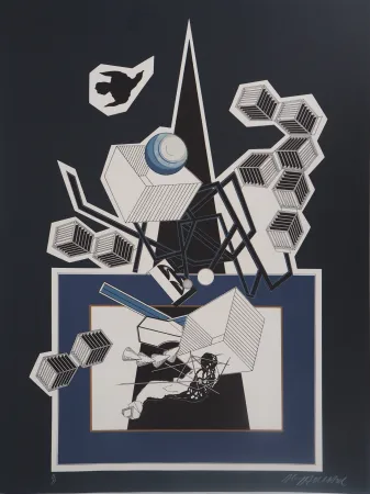 Lithografie Le Yaouanc - La neuvième maison