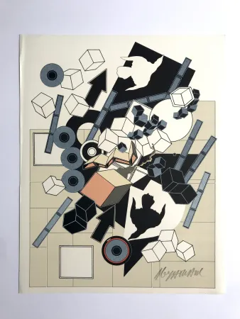 Lithografie Le Yaouanc - L'air (L'oeuvre des hommes IV)
