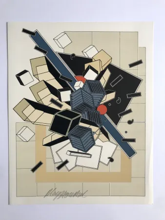 Lithografie Le Yaouanc - L'eau (L'oeuvre des hommes I)