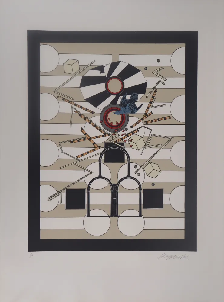 Lithografie Le Yaouanc - Les portes mimétiques