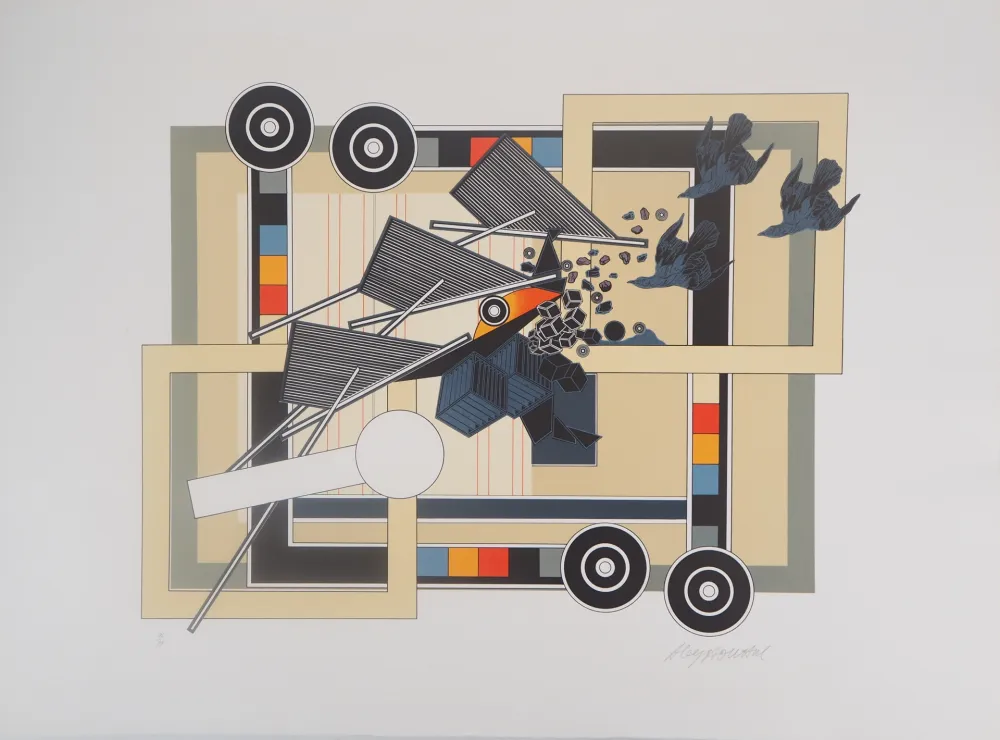 Lithografie Le Yaouanc - Tandem