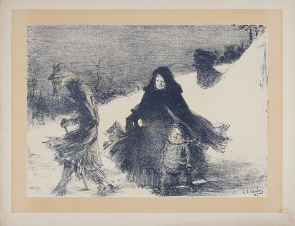 Lithografie Léandre - Noël, 1897