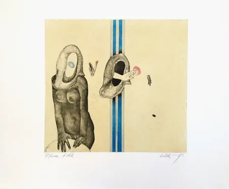 Lithografie Lecomte Rard - Le Nu