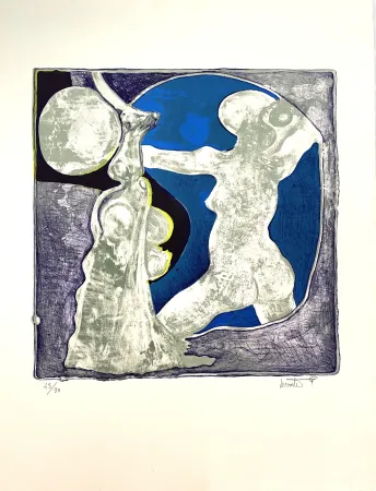 Lithografie Lecomte Rard - Le Nu au miroir