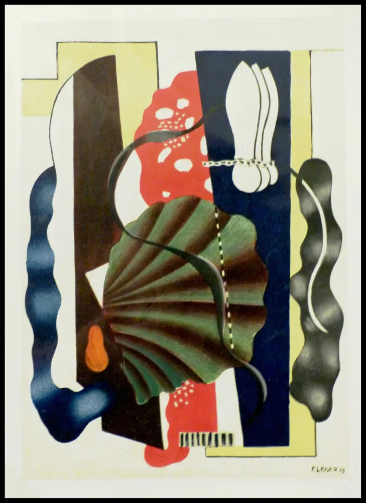 Lithografie Léger (After) - COMPOSITION AU COQUILLAGE