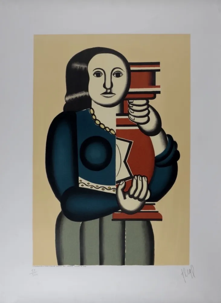 Lithografie Léger (After) - Femme à la Cruche, c.1950