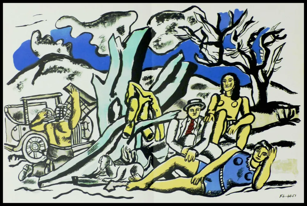 Lithografie Léger (After) - LA PARTIE DE CAMPAGNE
