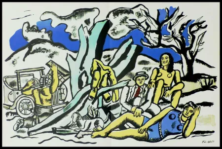 Lithografie Léger (After) - LA PARTIE DE CAMPAGNE
