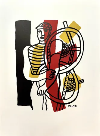 Lithografie Léger (After) - Le Cycliste