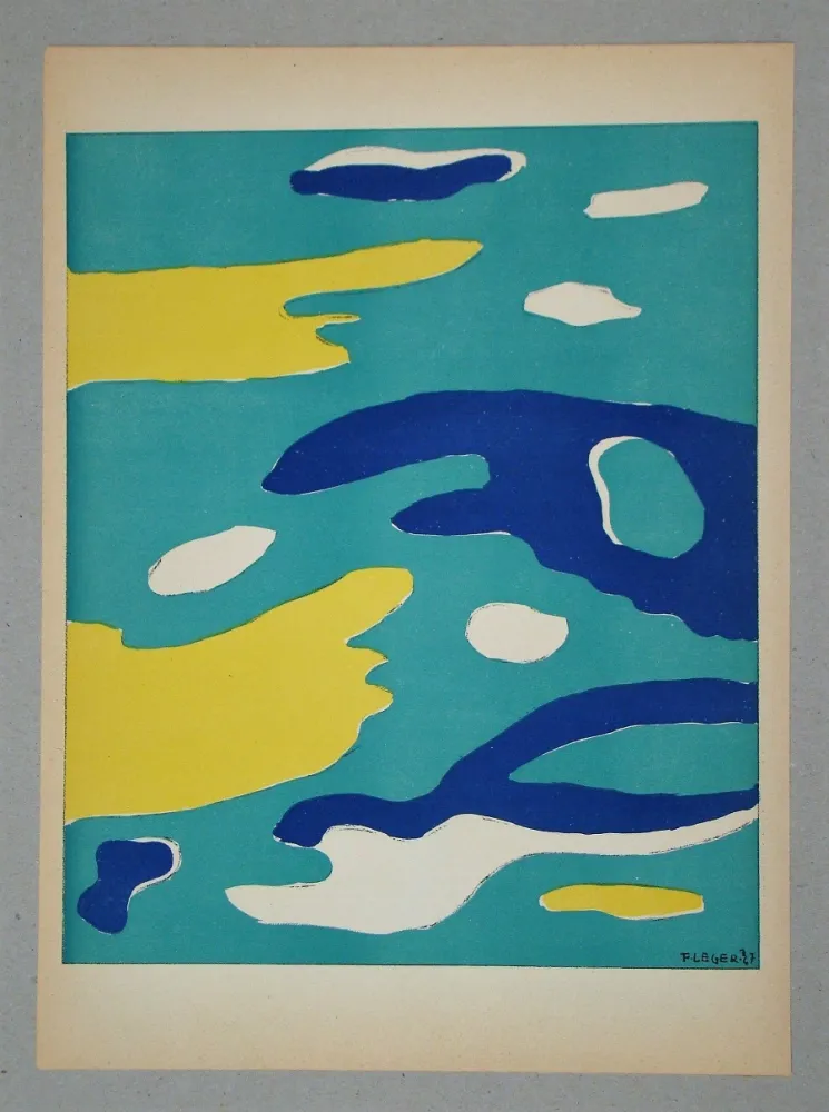 Lithografie Léger (After) - Les quatre éléments - Eau