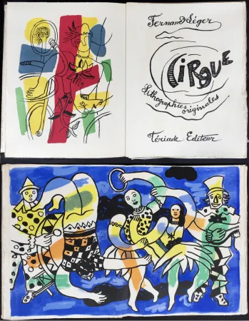 Geïllustreerd Boek Leger - CIRQUE. Lithographies originales de Fernand Léger (Tériade 1950)