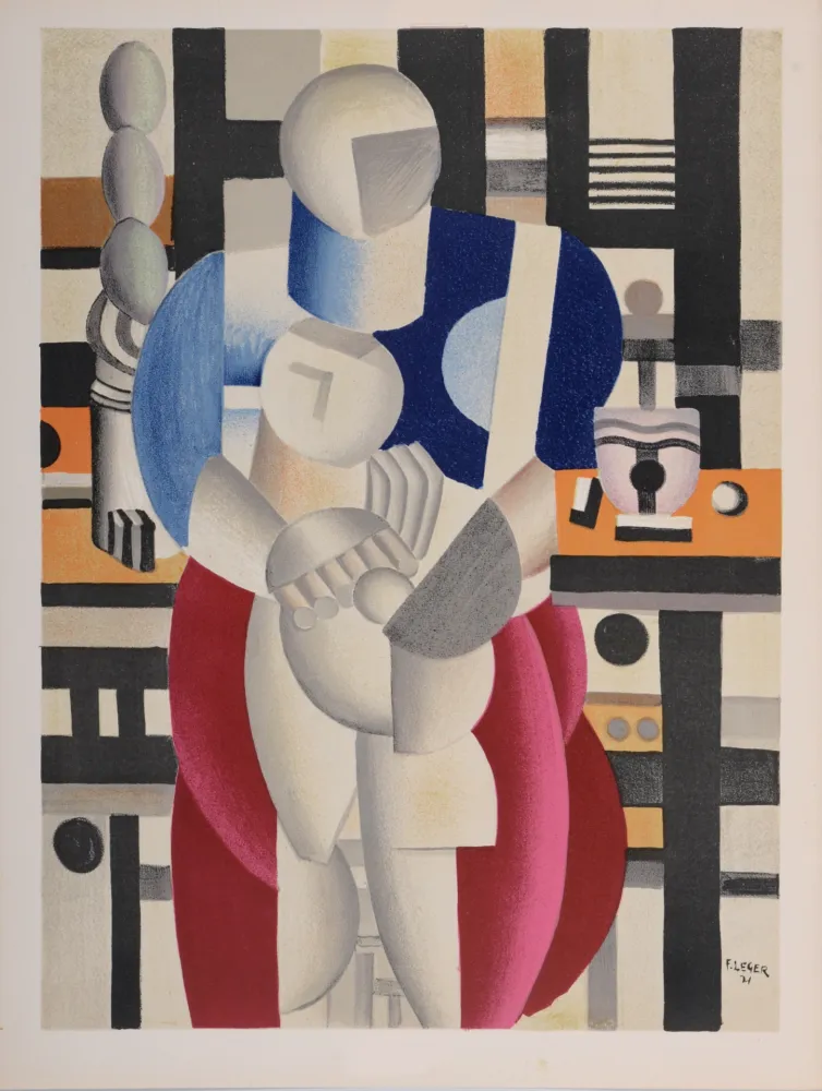 Lithografie Leger - Femme et enfant, 1955