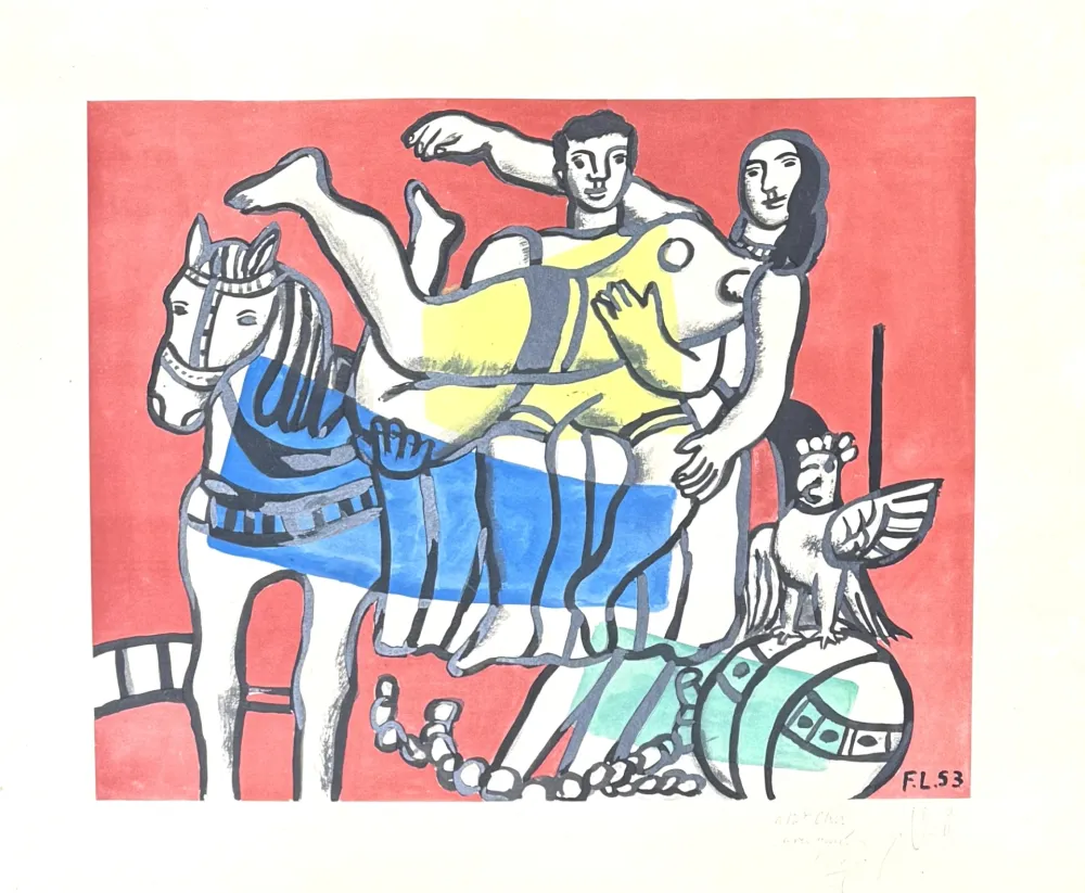 Lithografie Leger - Fernand Léger(1881–1955) - The parade - Lithograph on paper - 1953