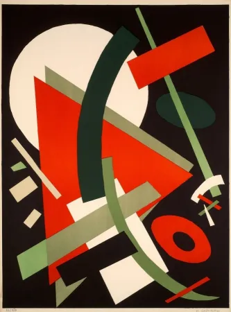 Lithografie Léger Khodossievitch - SUPREMATISME AU TRIANGLE 