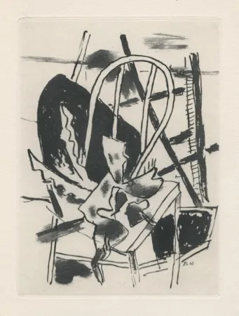 Aquatint Leger - La chaise