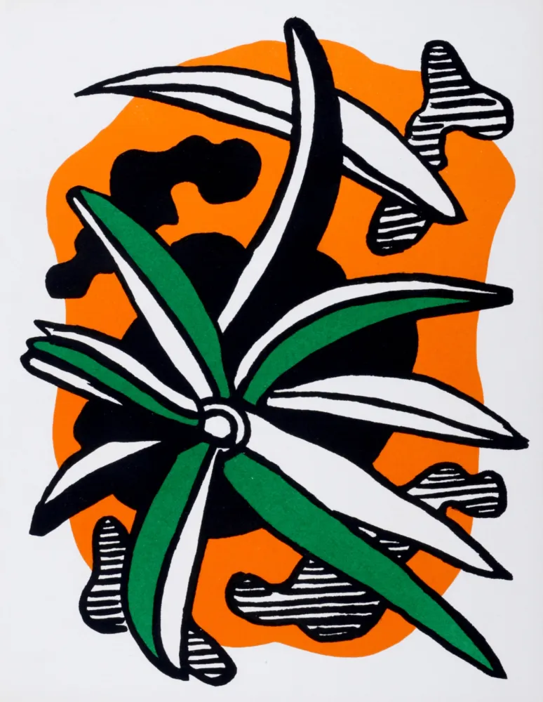 Lithografie Leger - La Fleur, 1971