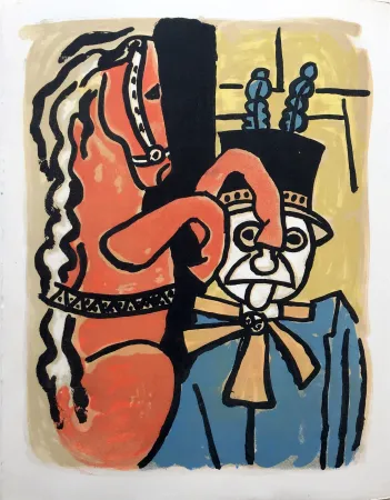 Lithografie Leger - LA PARADE EQUESTRE I (CIRQUE. 1950)