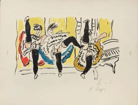 Lithografie Leger - Le French Cancan – La Ville Series
