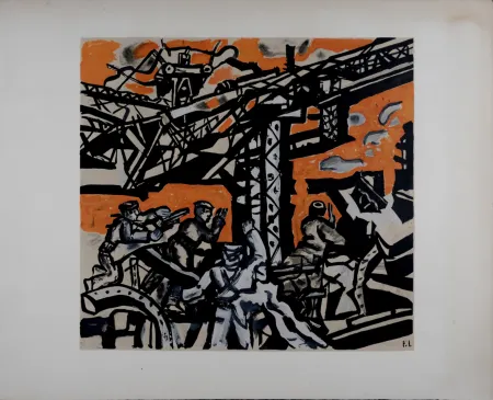 Lithografie Leger - Les constructeurs, c. 1955