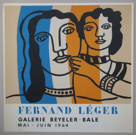 Lithografie Leger - Mère et enfant