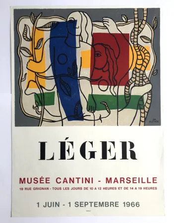 Poster Leger - Musée Cantini / Marseille