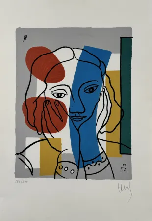 Zeefdruk Leger - Portrait de femme 