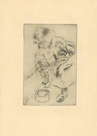 Ets En Aquatint Legrand - La grande sœur / The Big Sister