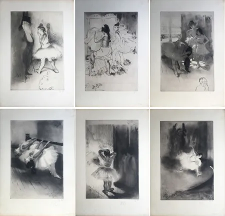 Ets En Aquatint Legrand - LA PETITE CLASSE (Album complet du tirage à 30 ex. avec remarques) 1908.