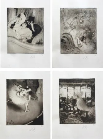 Ets Legrand - POÈMES À L'EAU-FORTE. 1/20 suites à grandes marges des 30 eaux-fortes signées.‎ 