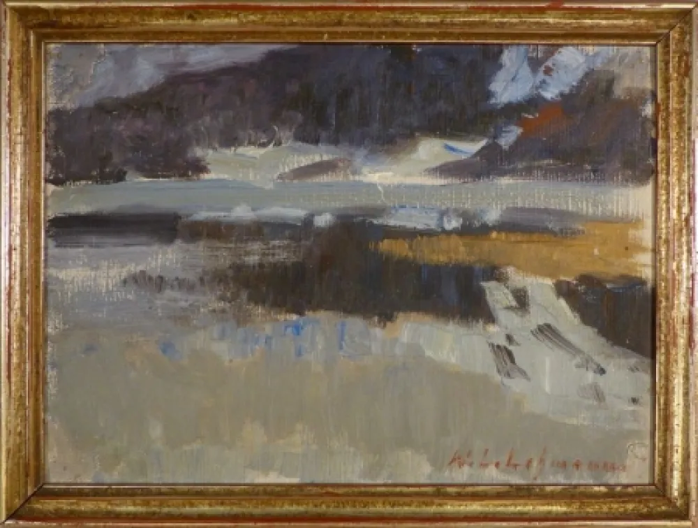 Geen Techniek Lehmann - Impressionistische Landschaftsstudie