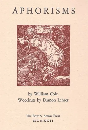 Geïllustreerd Boek Lehrer - Aphorisms (book with nine original woodcuts)