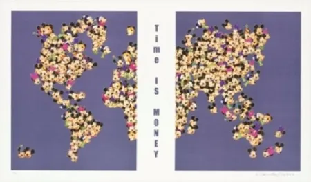 Lithografie Leirner - Time is money