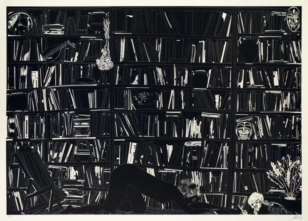 Lithografie Leng - Blossom on touch