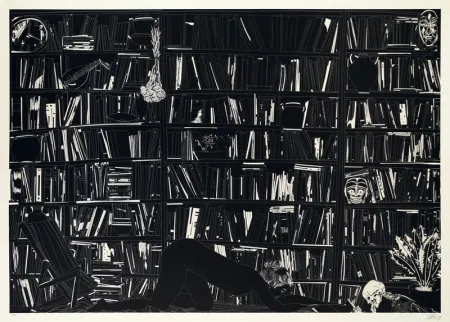 Lithografie Leng - Blossom on touch