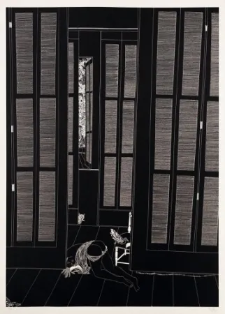 Lithografie Leng - Full moon